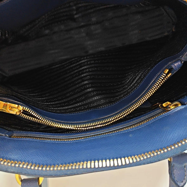 Authenticated pre-owned  Promenade Calfskin Blue - Top Handle Bag at Looply