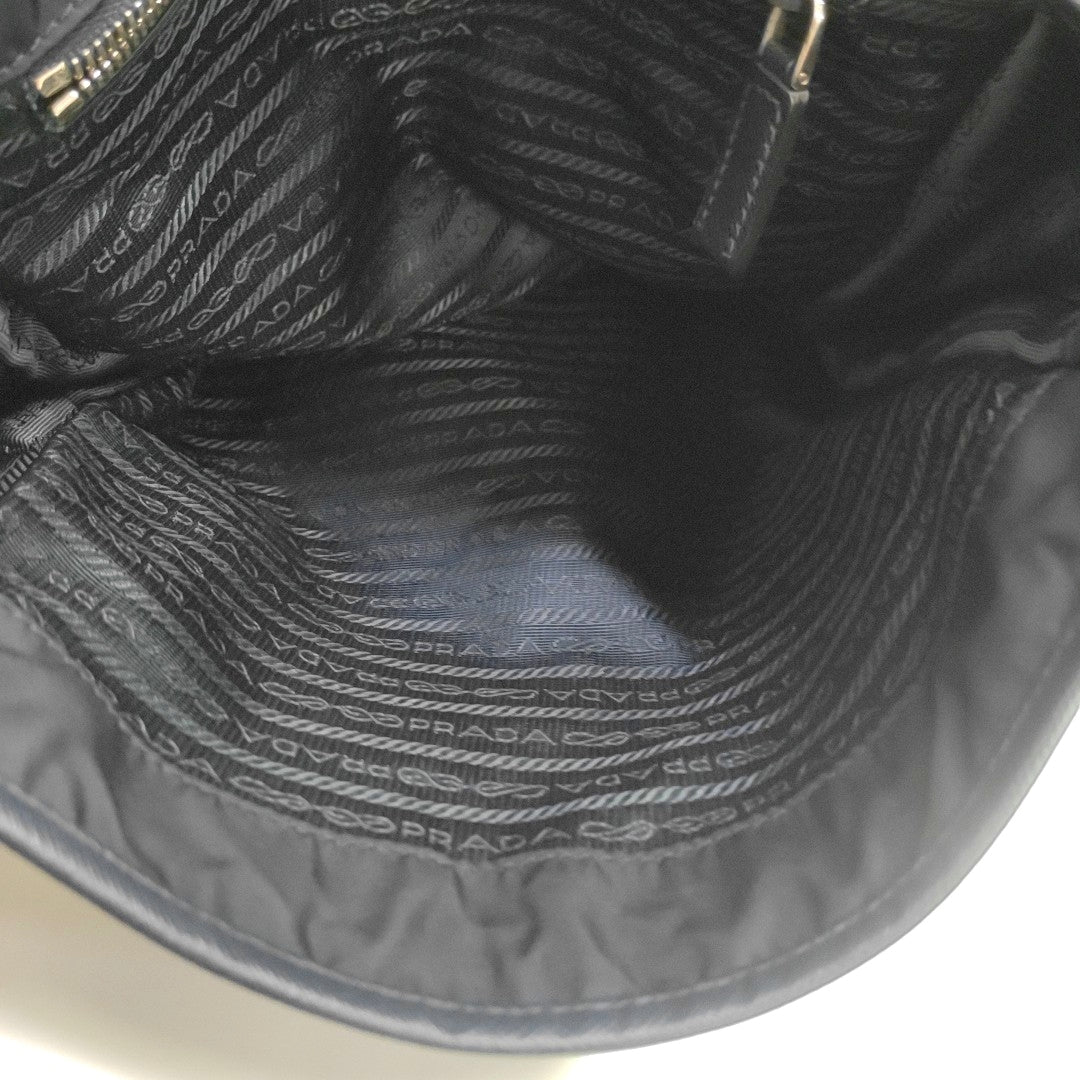 Fabric Shoulder Bag Blue
