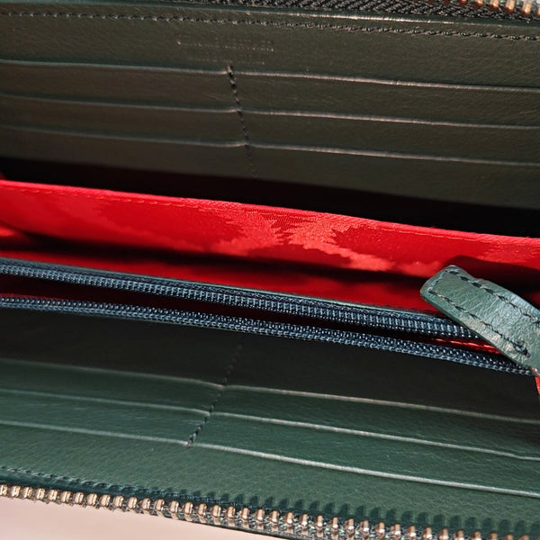 Leather Wallet Green