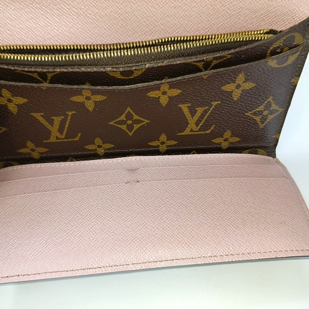 JOSÉPHINE Monogram Coated Canvas Brown Wallet