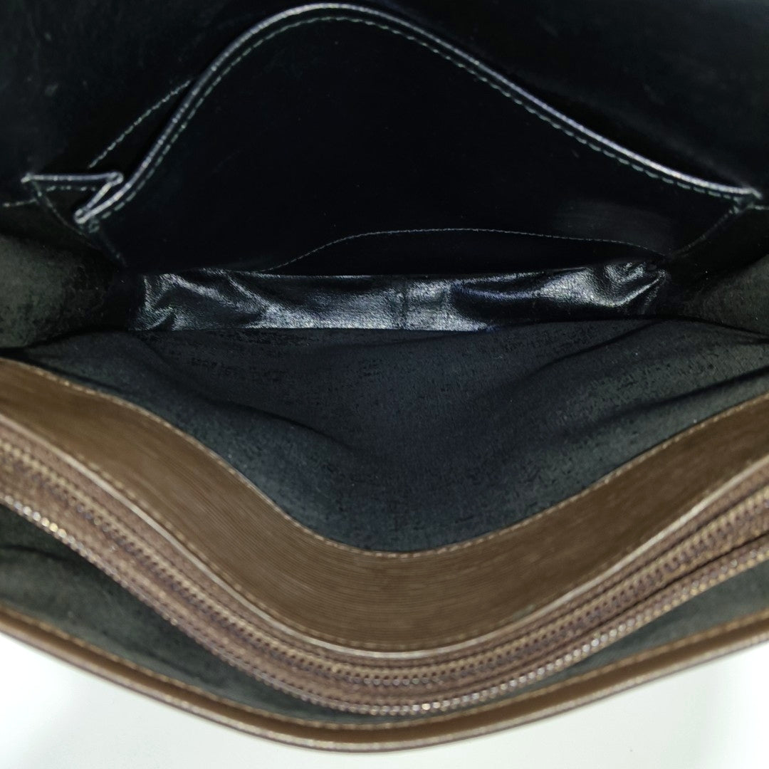 Canvas Crossbody Bag Brown