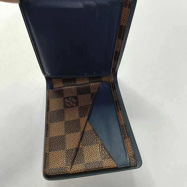 Damier Ebene Coated Canvas Wallet Brown
