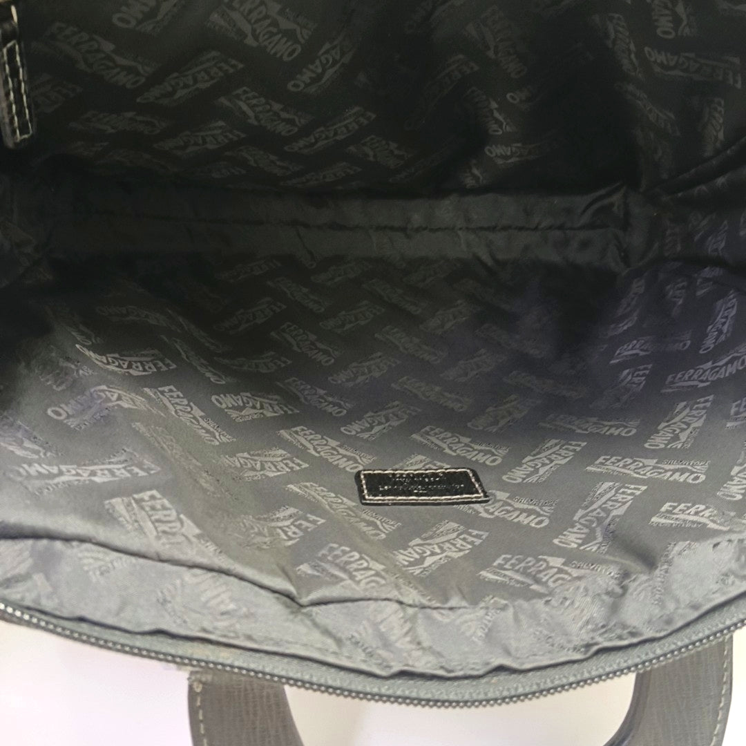 Calfskin Top Handle Bag Black