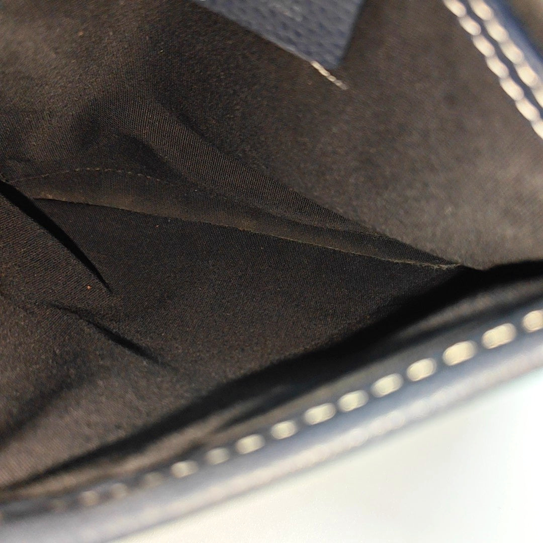 Authenticated pre-owned  Saddle Calfskin Blue - Crossbody Bag at Looply