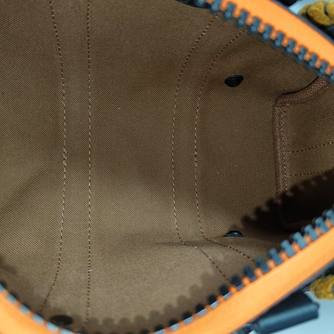 KEEPALL Nano Monogram Coated Canvas Brown
