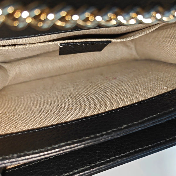 Interlocking G Small Calfskin Black