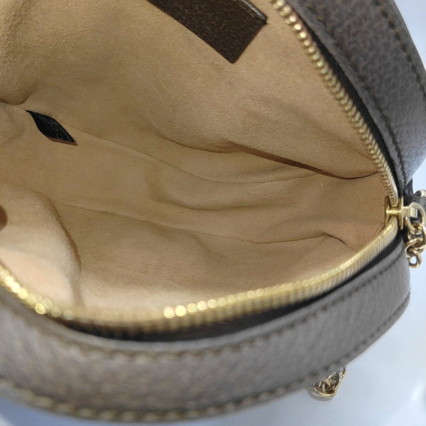 Ophidia Mini Monogram Coated Canvas Beige