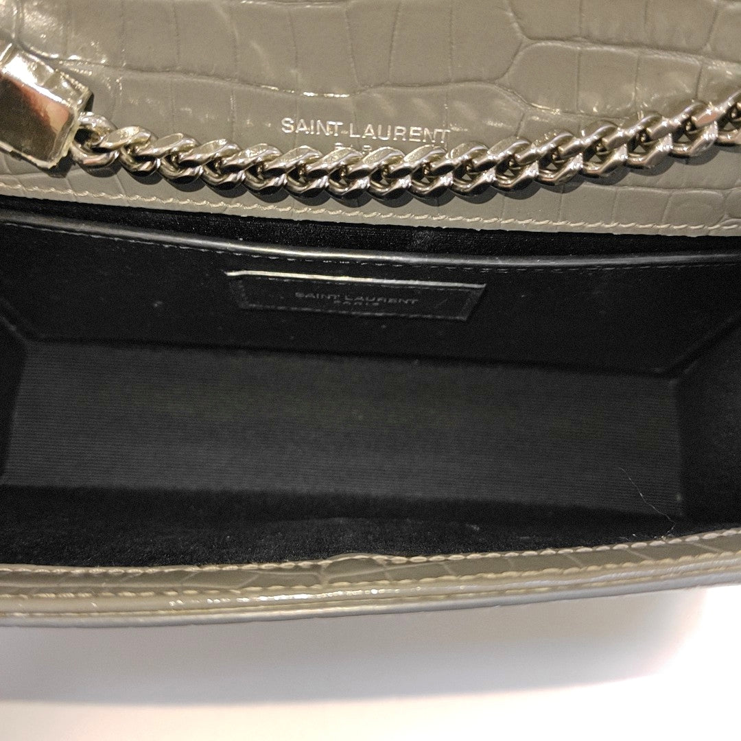 KATE Small Calfskin Gray