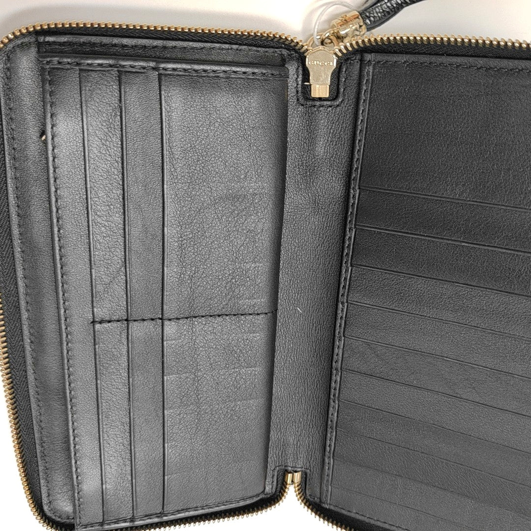 Soho Patent Leather Blue Wallet