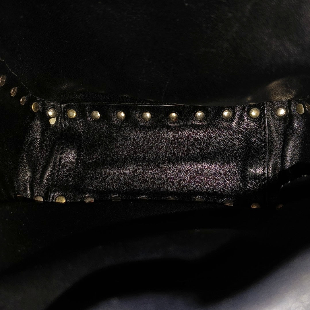 Rockstud Calfskin Beige