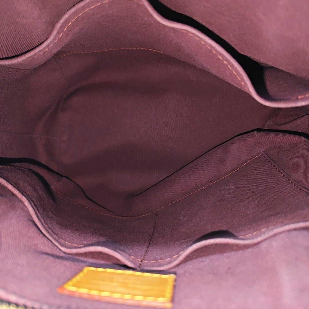 TURENNE Monogram Coated Canvas Brown