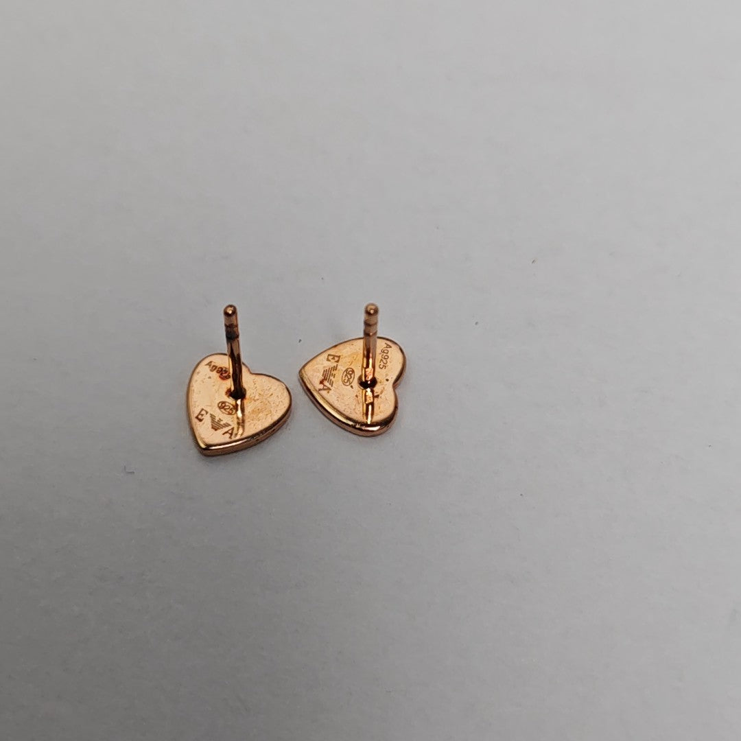 925 Sterling Silver Rose Gold Stud Earrings