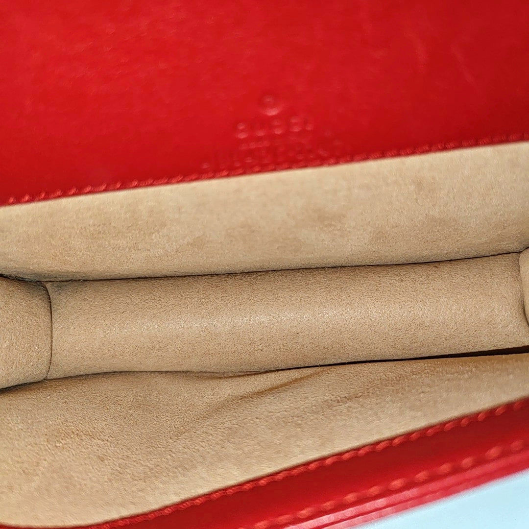 GG Marmont Super Mini Quilted Calfskin Red