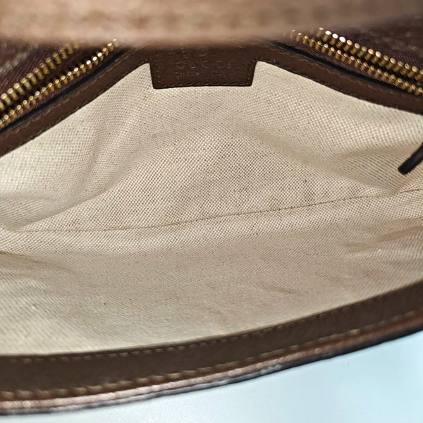Blondie Small Monogram Coated Canvas Brown