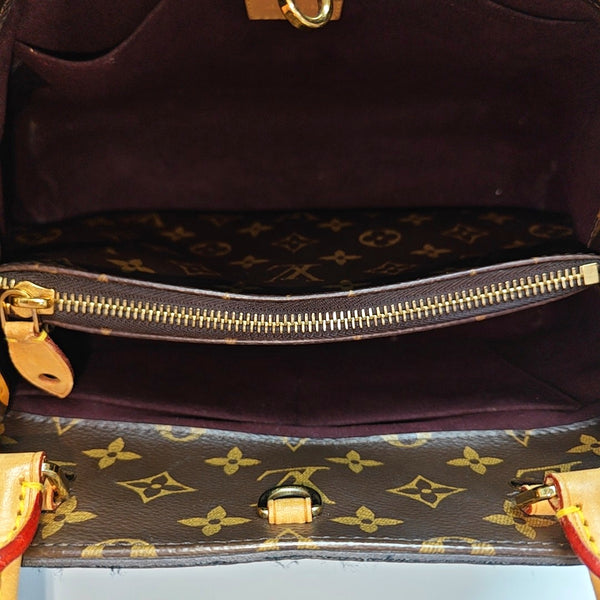 MONTAIGNE Monogram Coated Canvas Brown