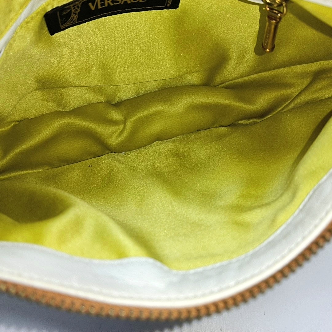 Calfskin Top Handle Bag White