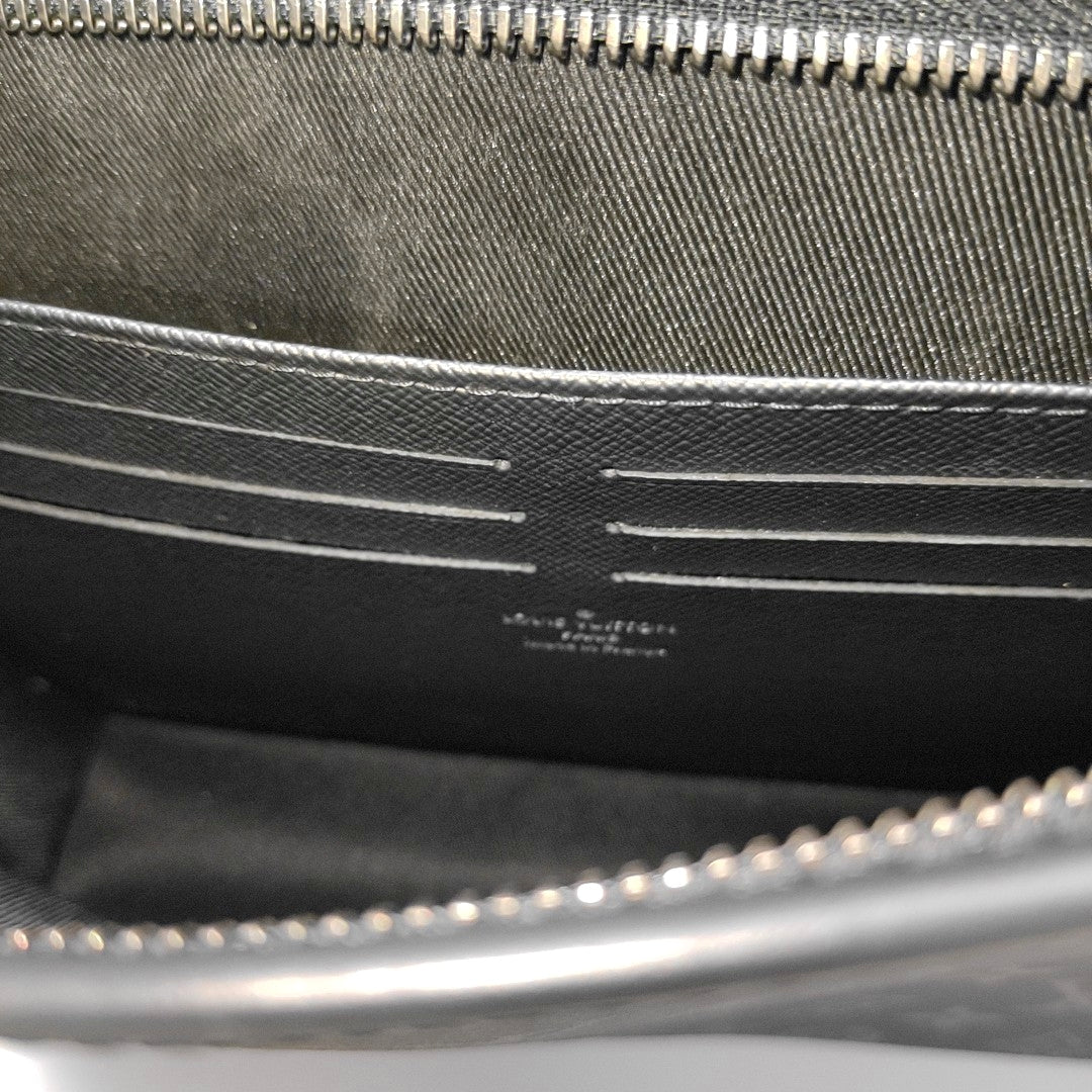 Pochette Voyag MM Monogram Coated Canvas Black