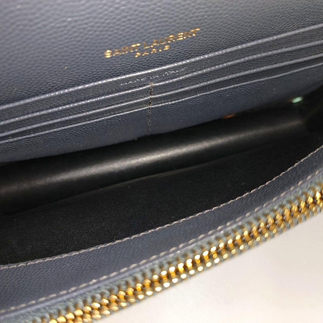 MONOGRAM Chevron Calfskin Gray