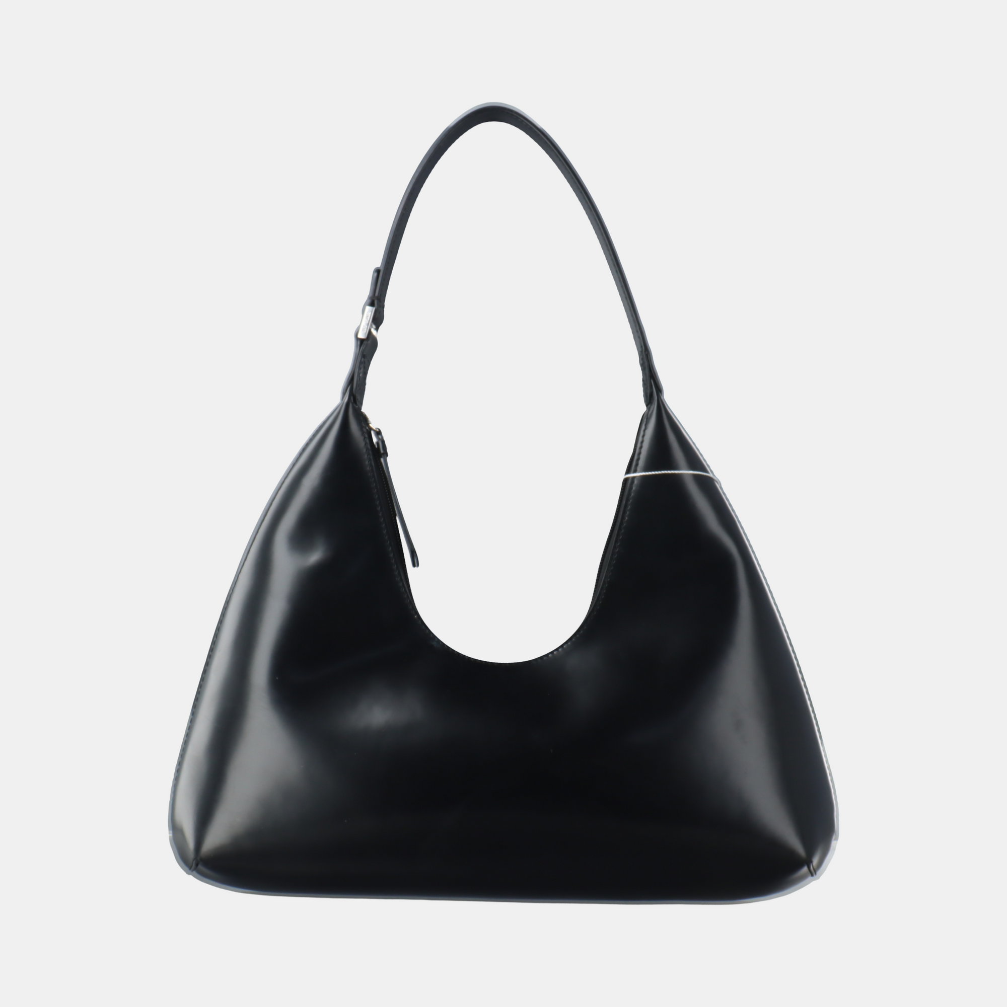 Leather Shoulder Bag Black