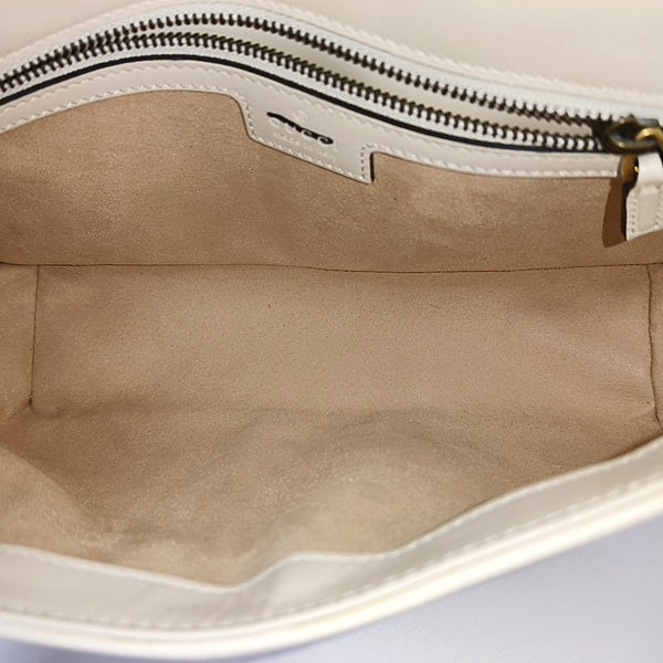 GG Marmont Medium Quilted Calfskin White