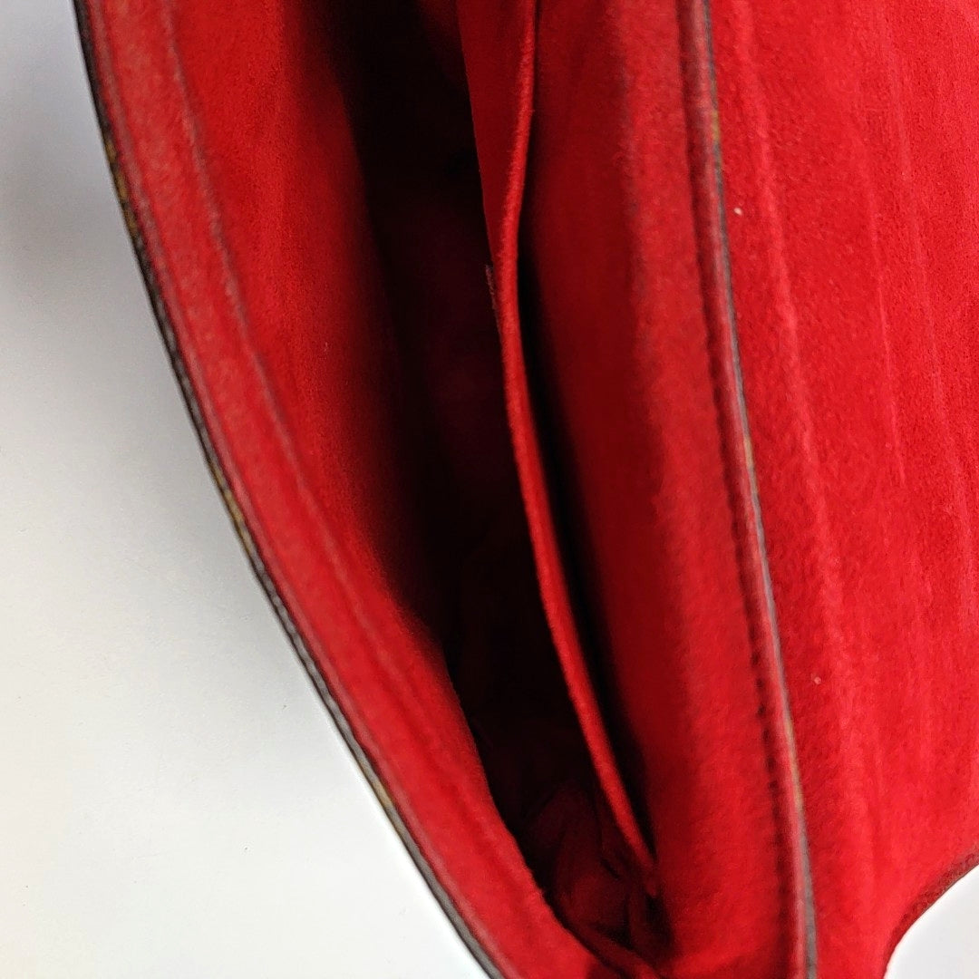 LOCKY BB Monogram Coated Canvas Red