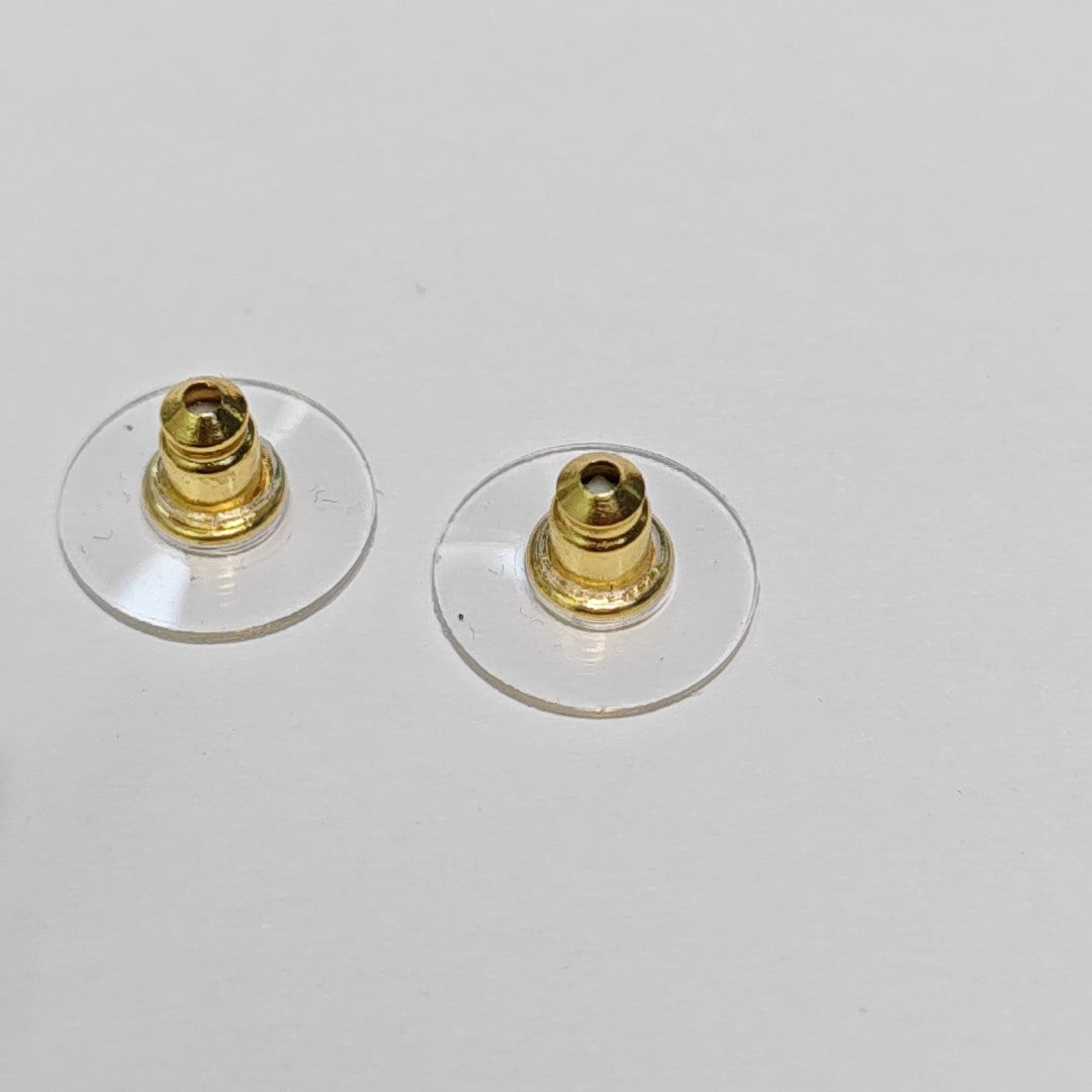 CC Logo Metal Gold Earrings