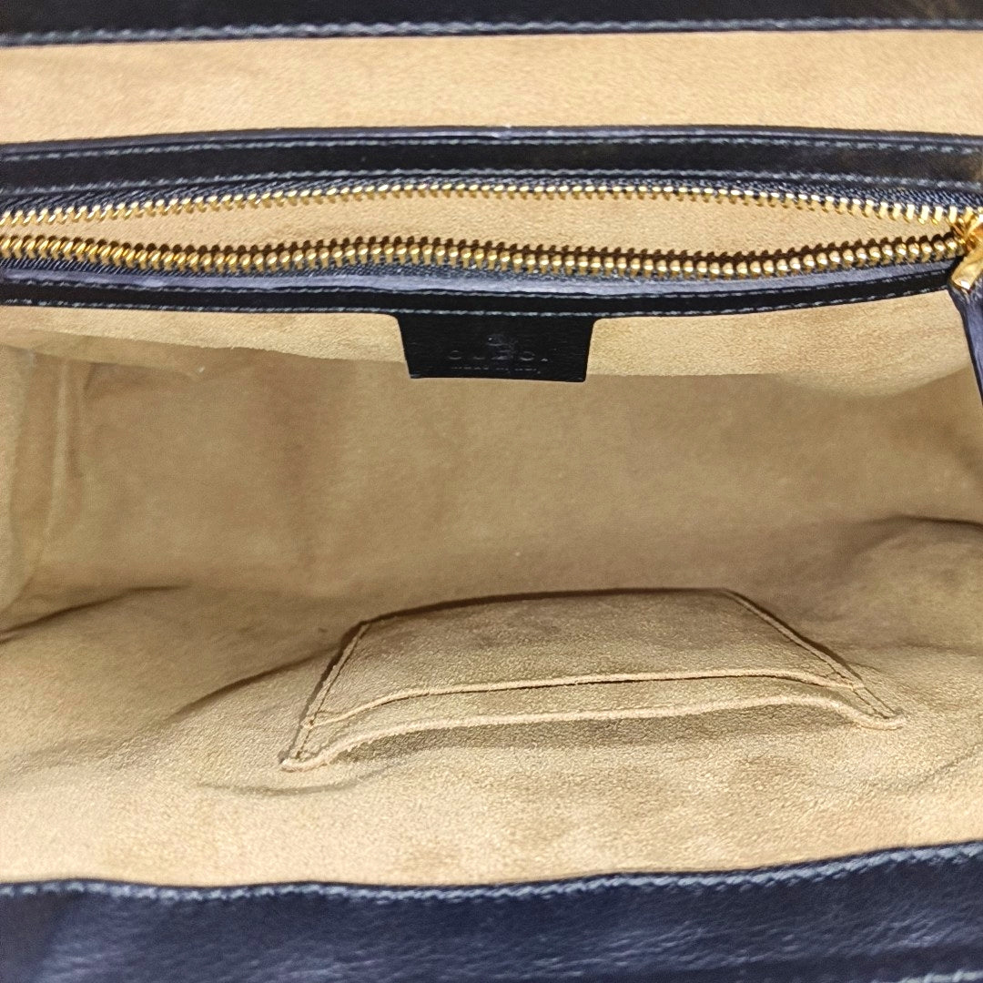 Padlock Medium Monogram Coated Canvas Beige