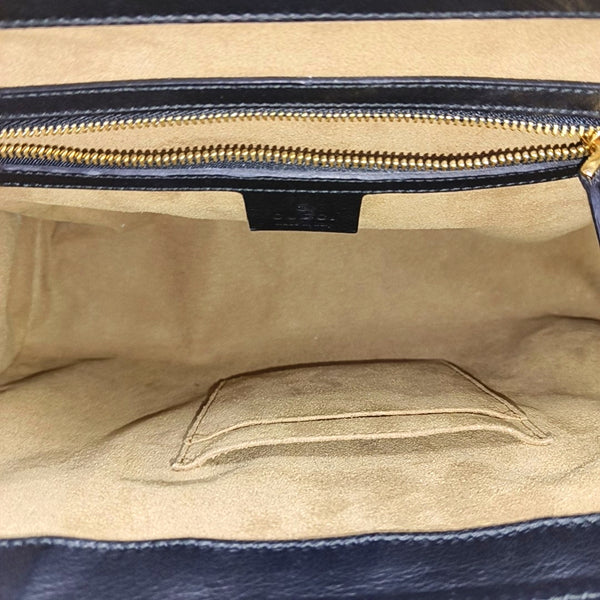 Padlock Medium Monogram Coated Canvas Beige