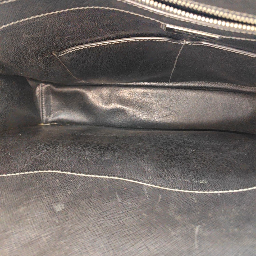 Saffiano Calfskin Tote Bag Black