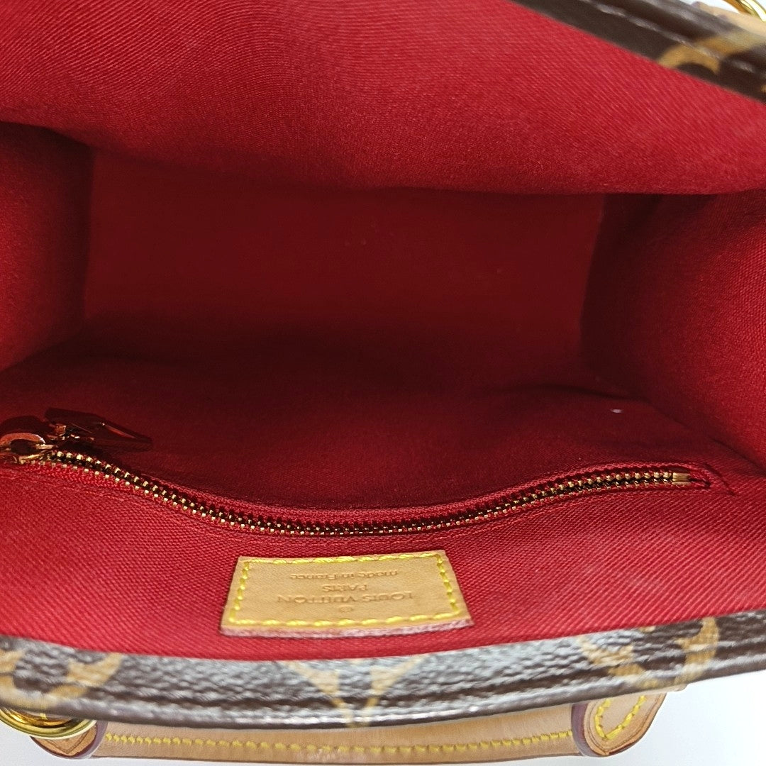 SAC PLAT BB Monogram Coated Canvas Brown
