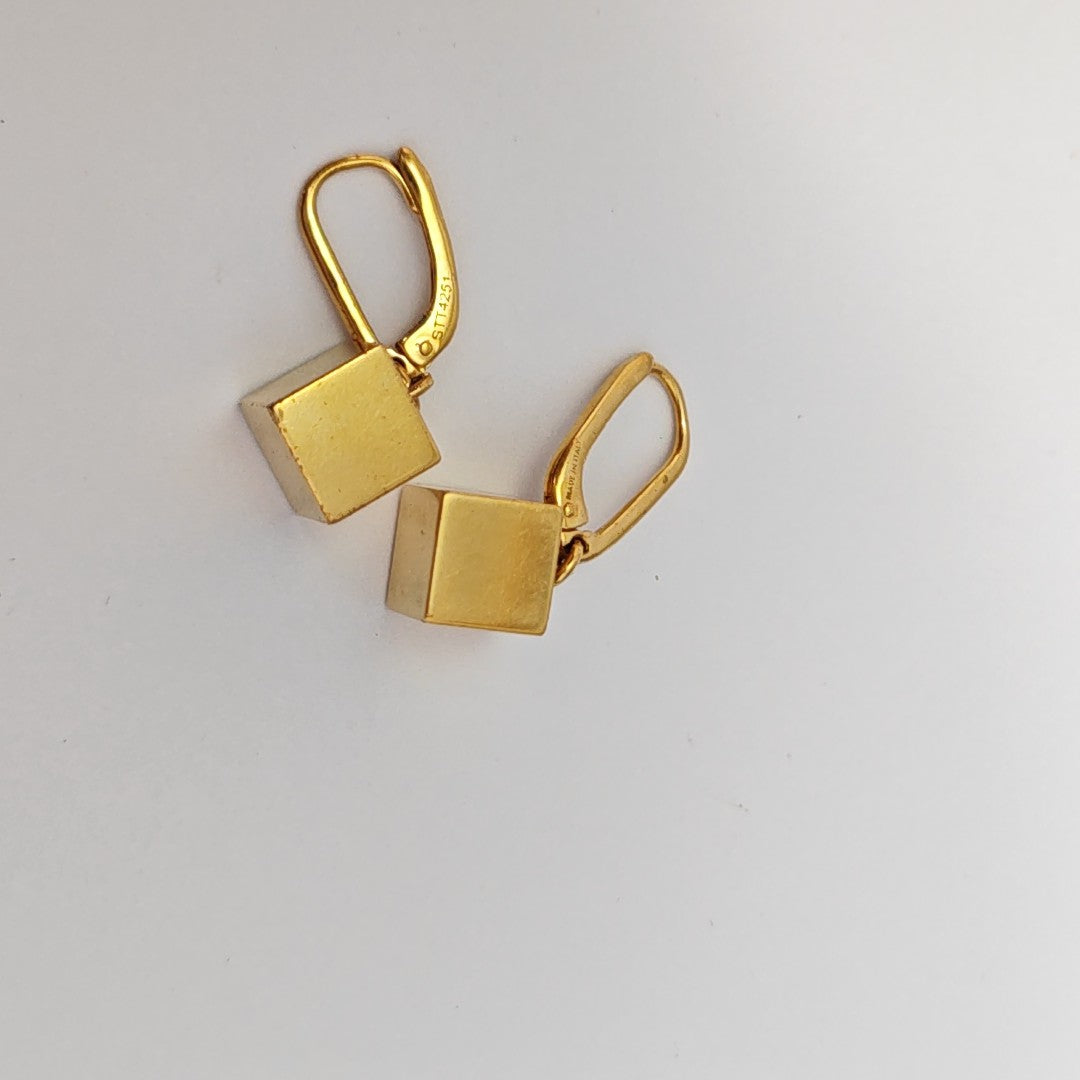 Metal Gold Stud Earrings