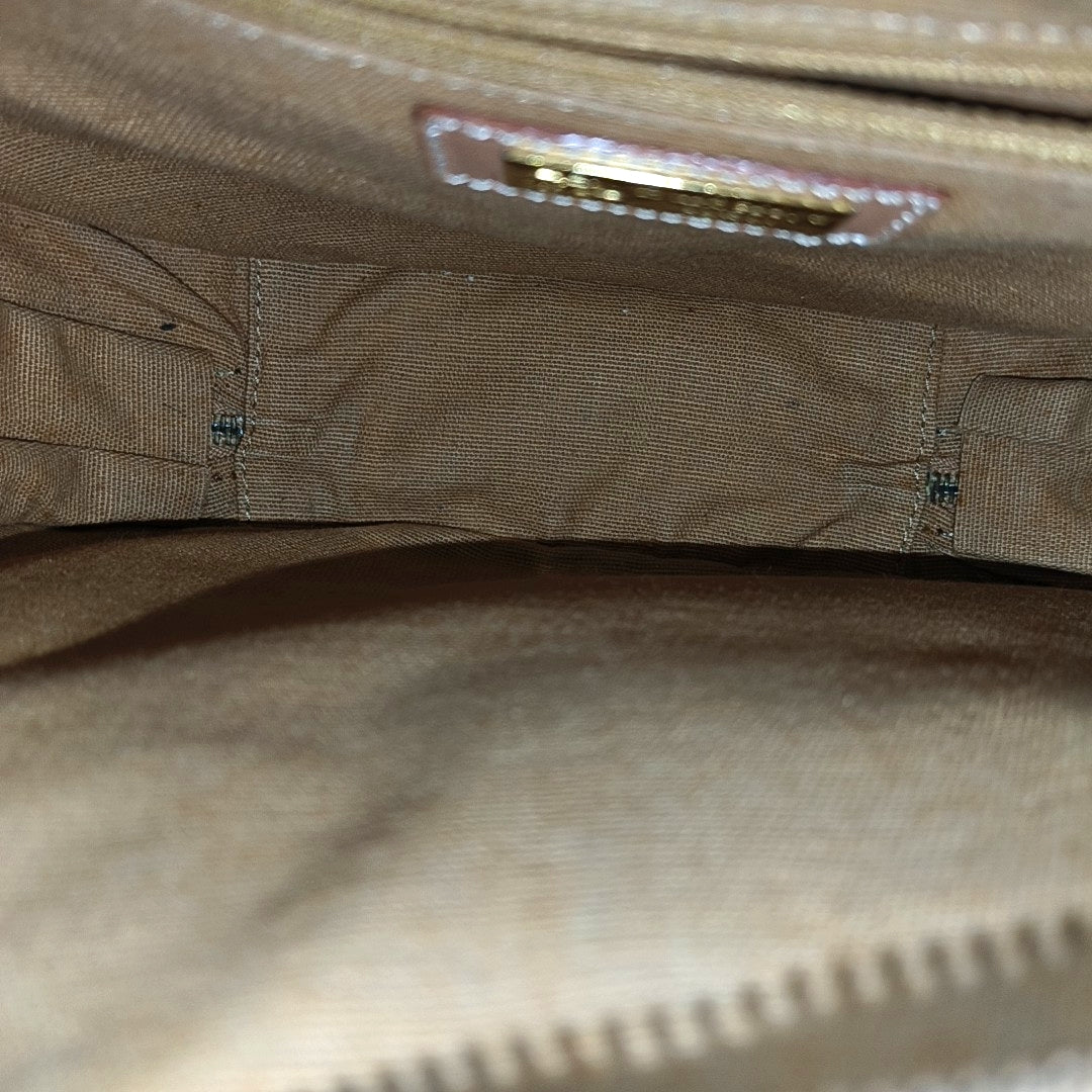 Calfskin Shoulder Bag Brown