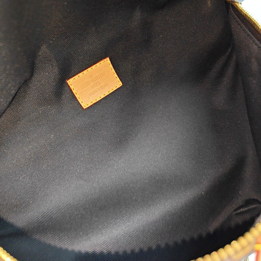 BUMBAG Monogram Coated Canvas Brown