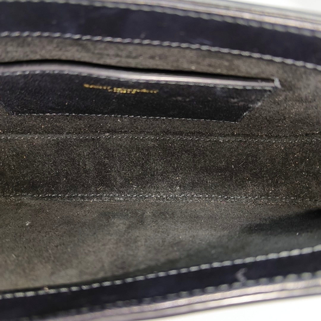 Authenticated pre-owned  LE 5 À 7 Calfskin Black - Top Handle Bag at Looply