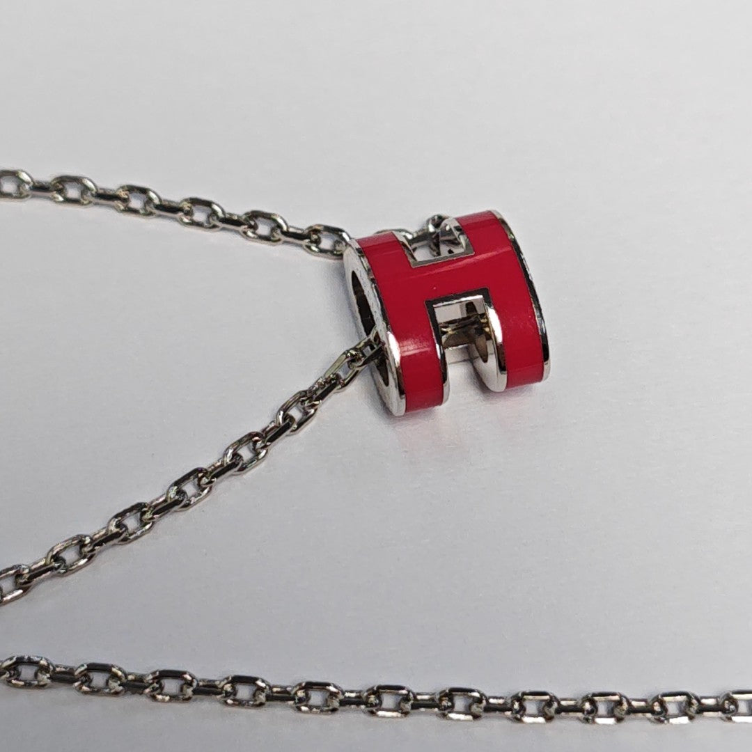 Pop H Metal Silver Necklace