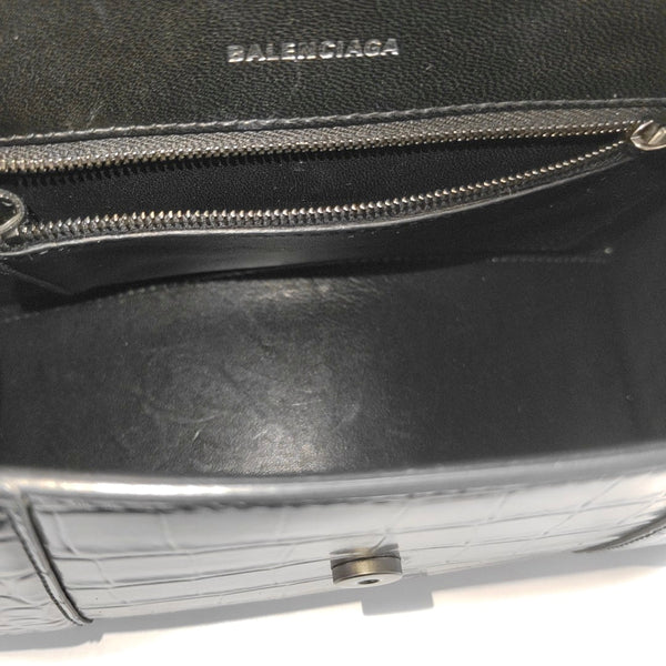 Hourglass S Calfskin Black