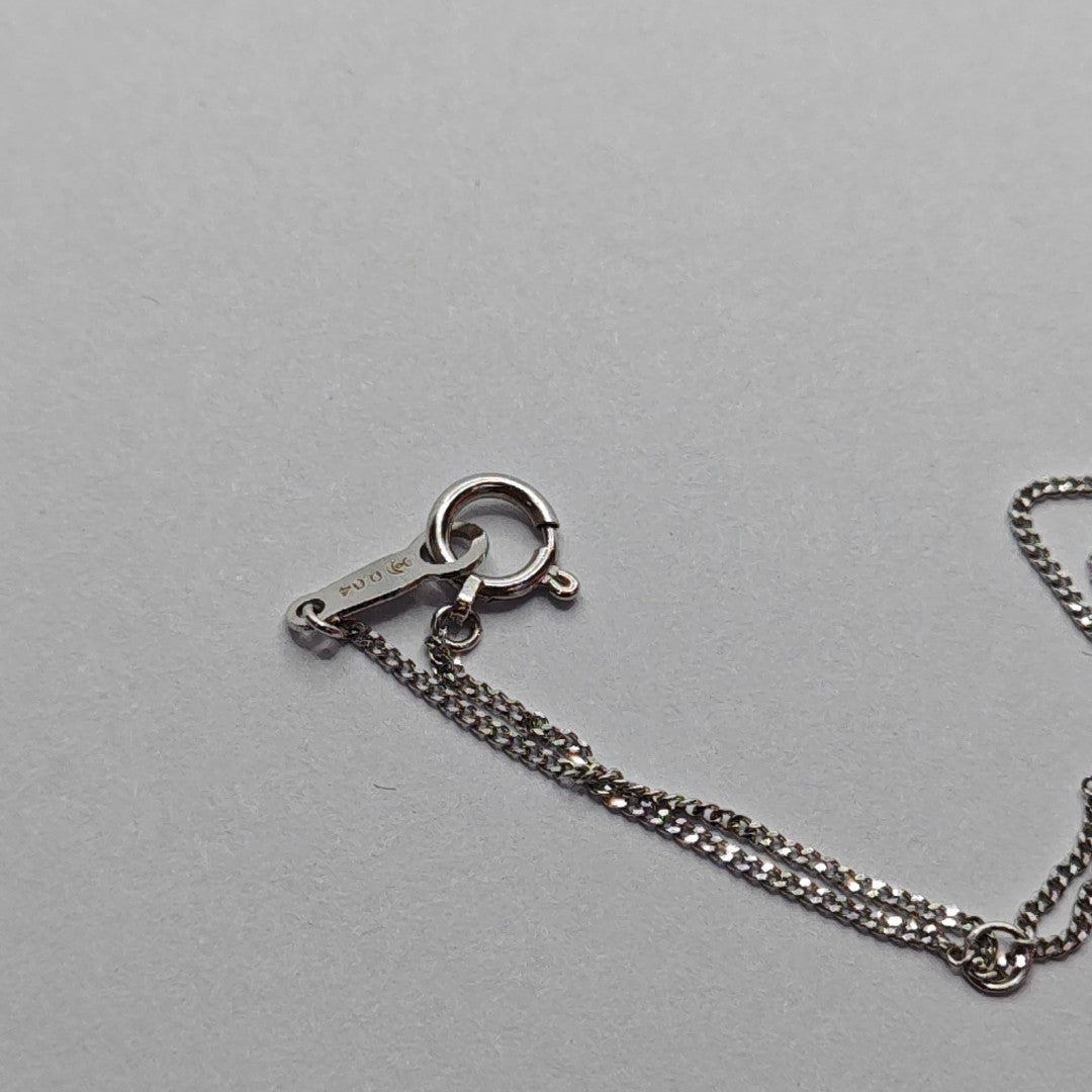 18k White Gold Silver Necklace