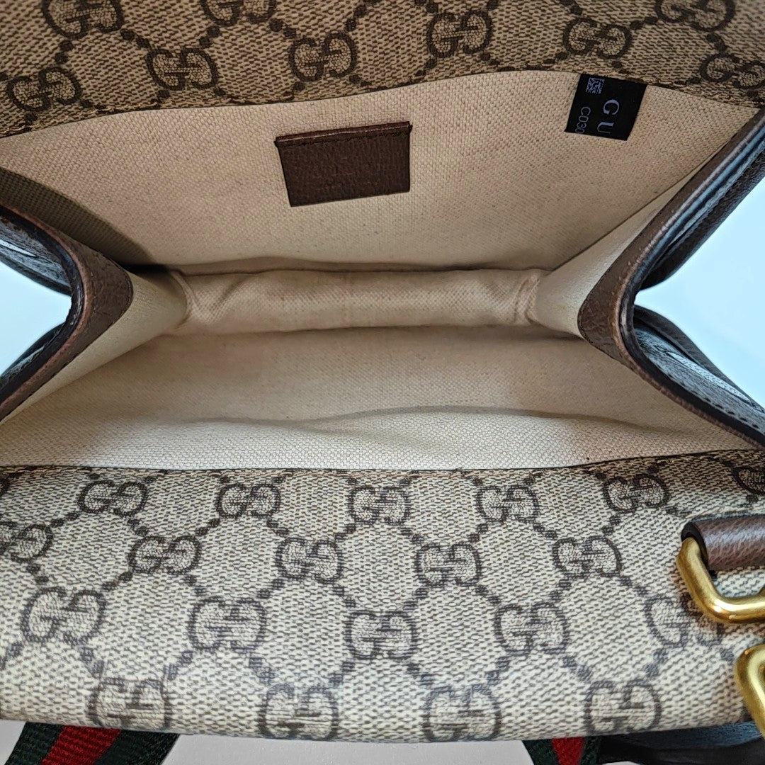 Neo Vintage Small Monogram Coated Canvas Beige
