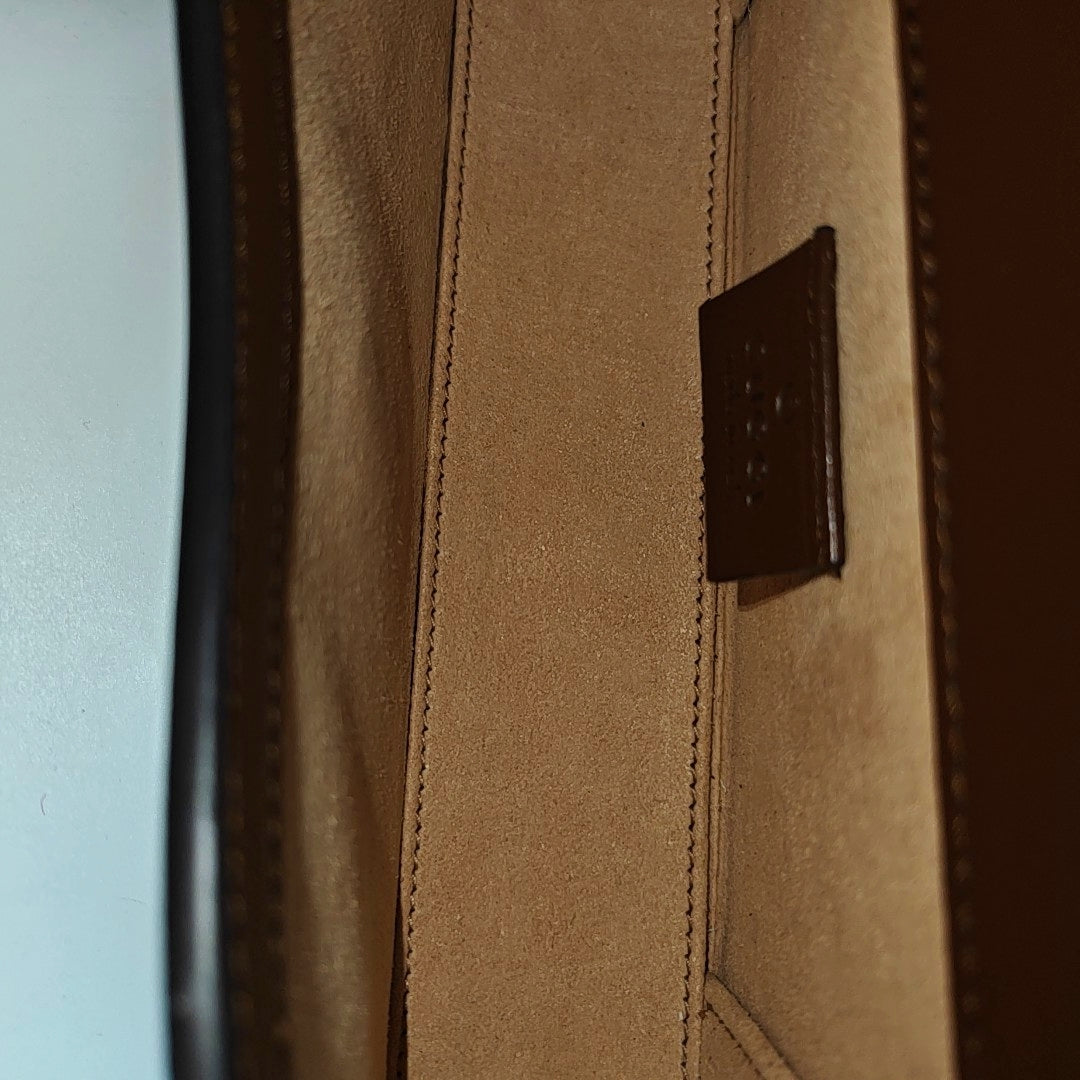 Horsebit 1955 Mini Monogram Coated Canvas Beige