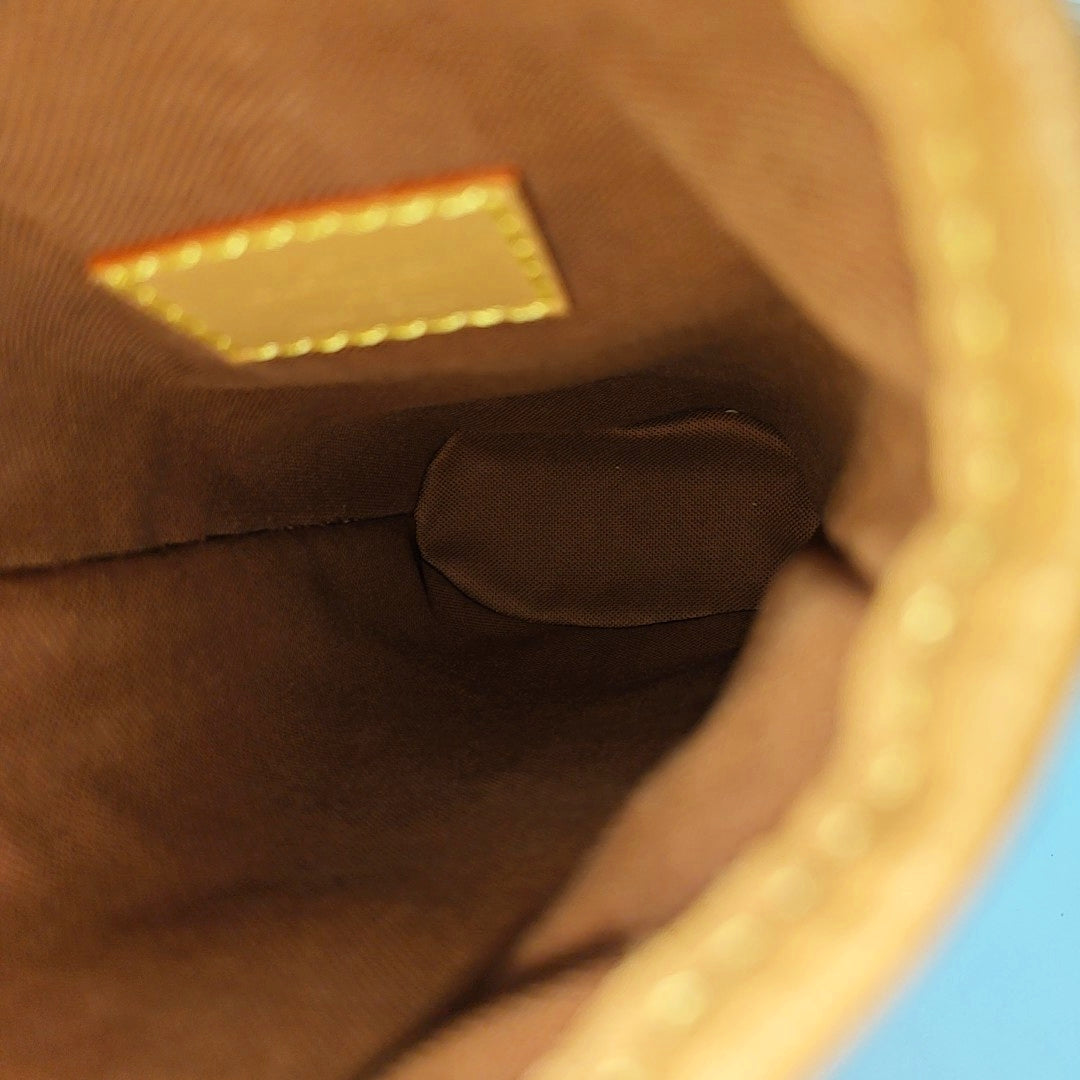 FOLD ME Monogram Coated Canvas Brown