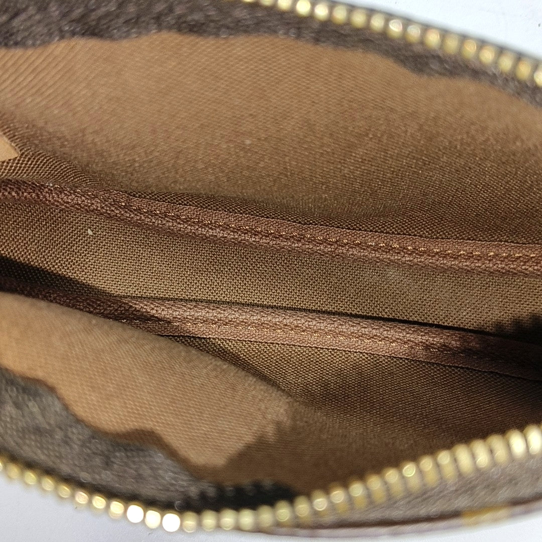ACCESSOIRES Mini Monogram Coated Canvas Brown