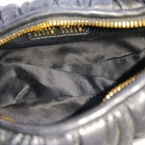 Wander Matelassé Mini Quilted Lambskin Black