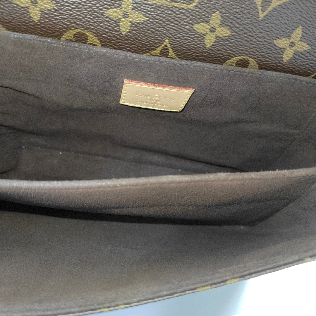 MÉTIS MM Monogram Coated Canvas Brown