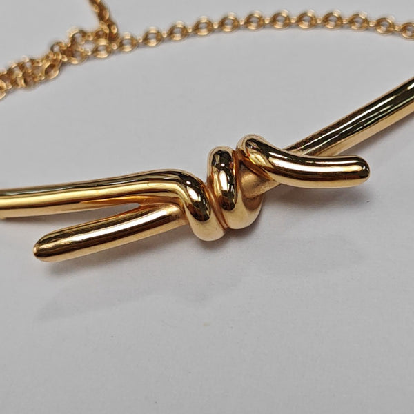 Tiffany Knot 18k Rose Gold Necklace