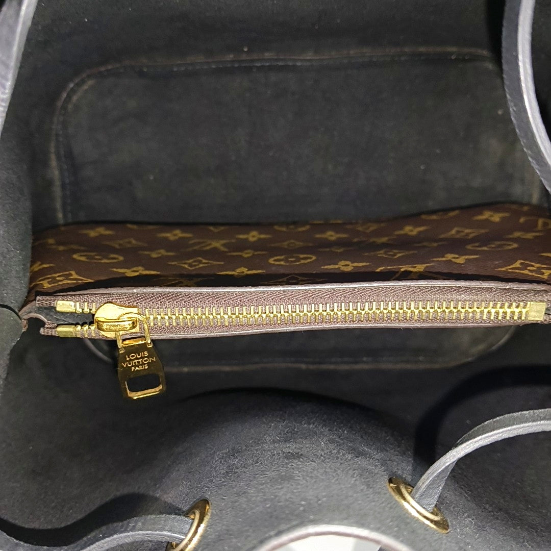NÉONOÉ MM Monogram Coated Canvas Brown