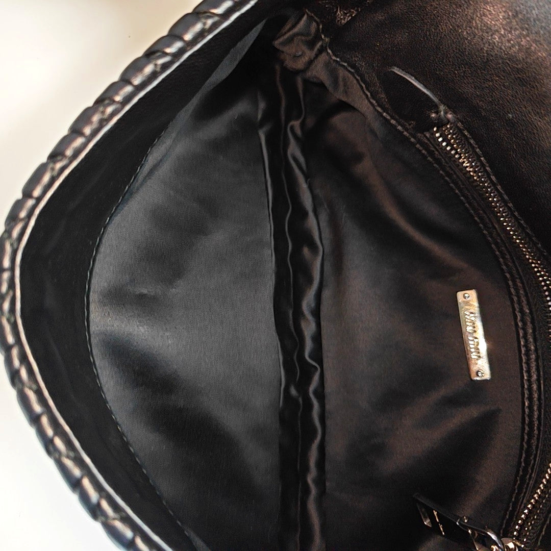 Crystal Quilted Lambskin Black
