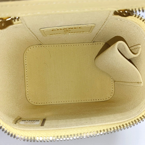 VANITY CASE Mini Quilted Lambskin Yellow