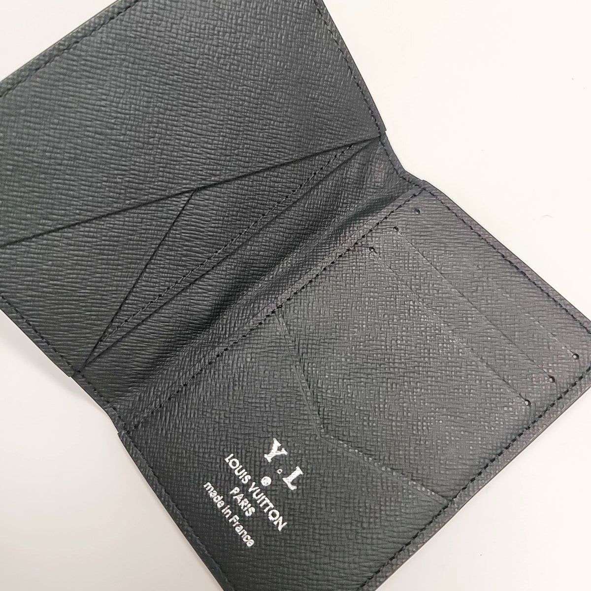 Monogram Coated Canvas Card Holder Mini Black