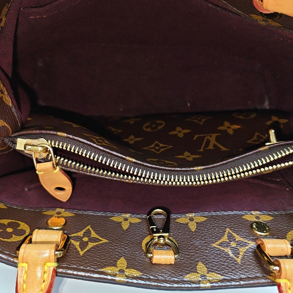 MONTAIGNE Monogram Coated Canvas Brown