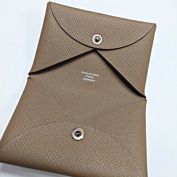 Calvi Epsom Gray Card Holder